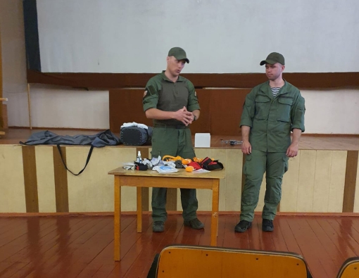 Учения по оказанию первой помощи и действиям при атаке БПЛА
